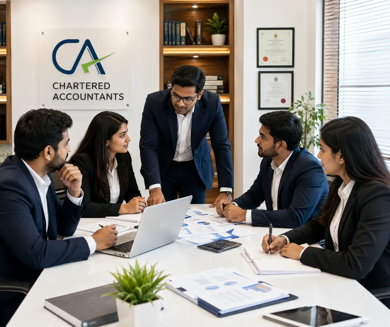 MAM Biz Solutions chartered accountants team